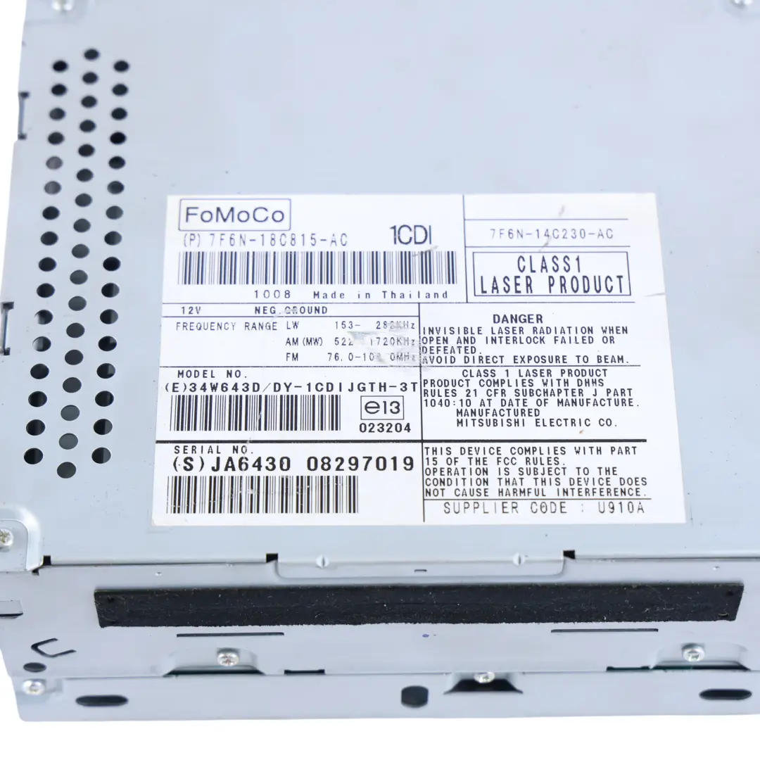 Módulo Información Sistema Sonido Equipo Audio 7F6N-14C230-AC para Jaguar XF X250 con número de pieza C2D22746 Jaguar XF X250 Módulo Información Sistema Sonido Equipo Audio 7F6N-14C230-AC - SKU C2D22746 - Número de pieza C2D22746