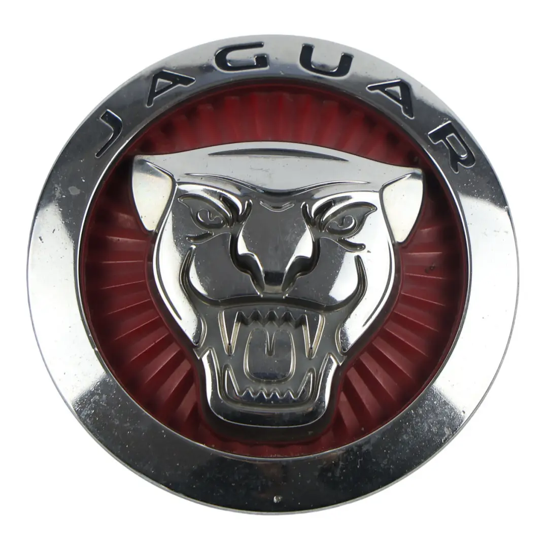 Jaguar XF X260 Grill Zderzaka Przód Emblemat Czerwony Logo - SKU C2D52972 - Numer Części C2D52972