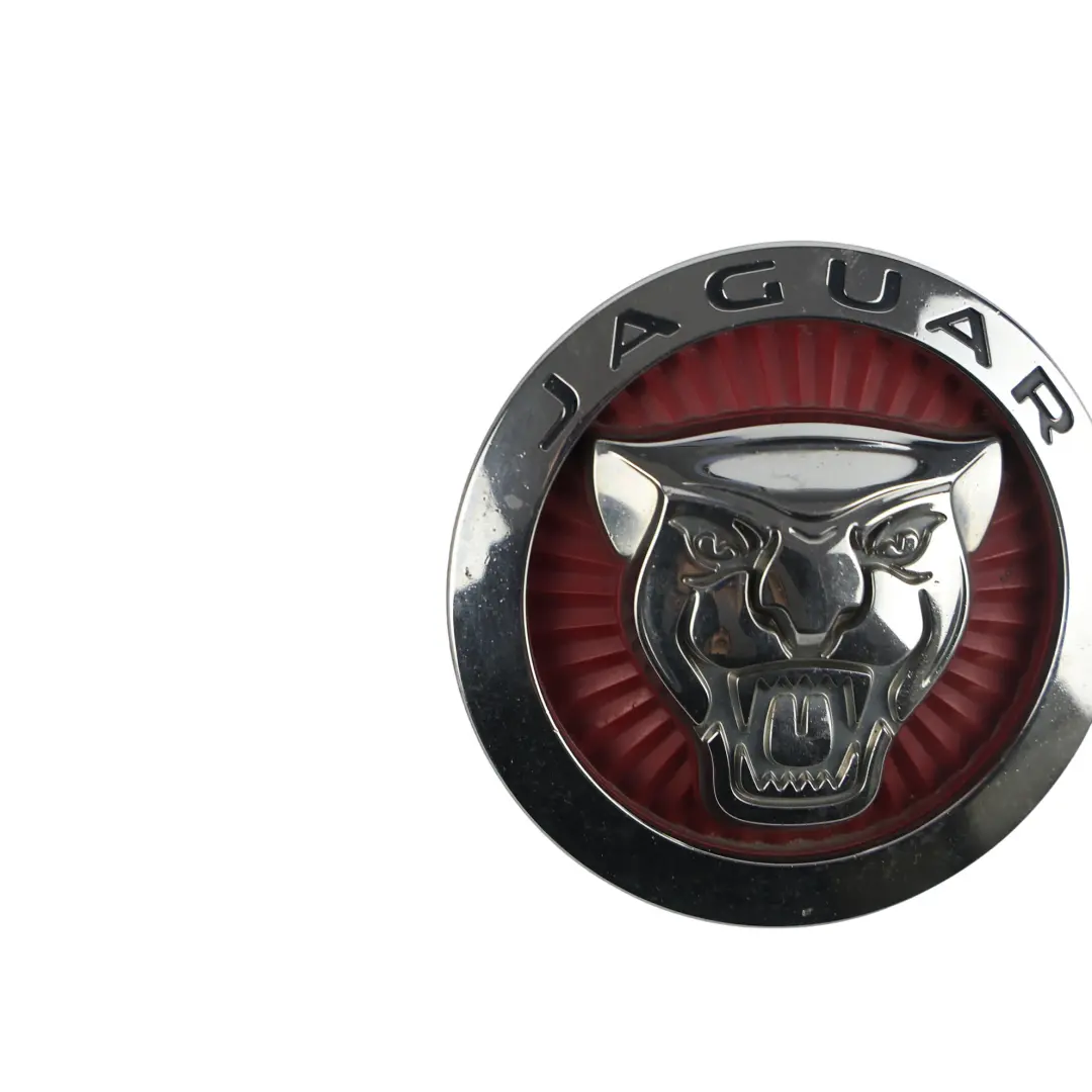 Emblema Rejilla Parachoques Delantero Rojo Logo Jaguar para Jaguar XF X260 con número de pieza C2D52972 Jaguar XF X260 Emblema Rejilla Parachoques Delantero Rojo Logo Jaguar - SKU C2D52972 - Número de pieza C2D52972