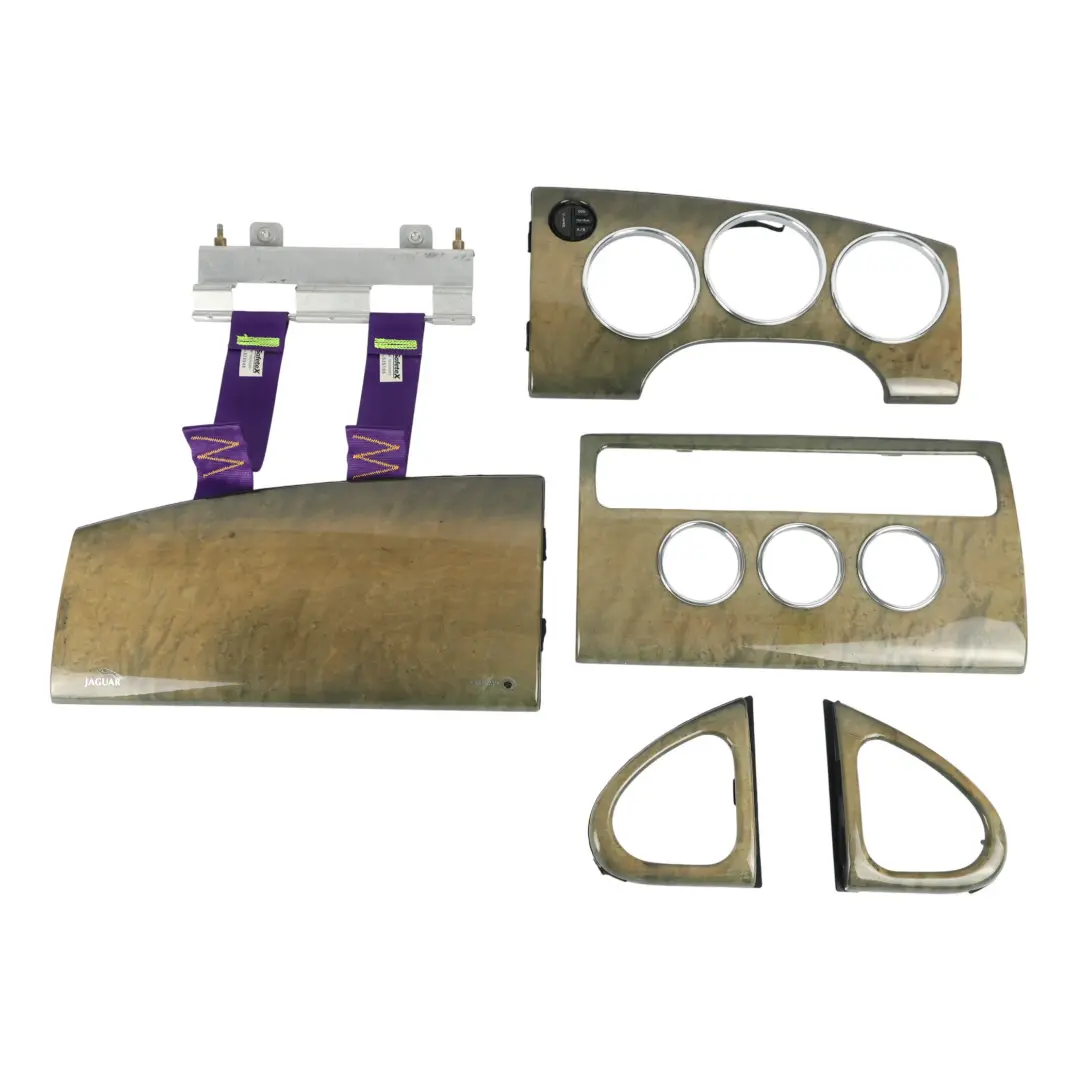 Jaguar XK8 X100 Dashboard Console Trim Cover Panel Surround ELM Set - SKU RHD-C2N3356 - Part number C2N3356