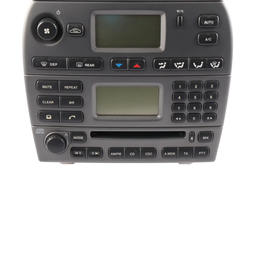 Jaguar X-Type X400 Heater Control Radio CD Player Head Unit 4X43-18B876-AE - SKU C2S42326 - Part number C2S42326