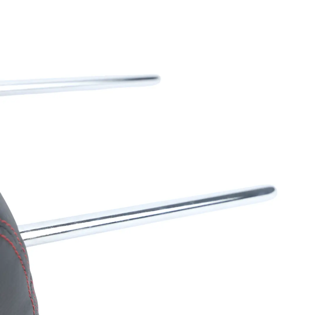 Jaguar XF X250 Zagłówek Tylny Lewy Prawy Czarna Skóra Czerwone Szwy - SKU C2Z13710CHT - Numer Części C2Z13710CHT