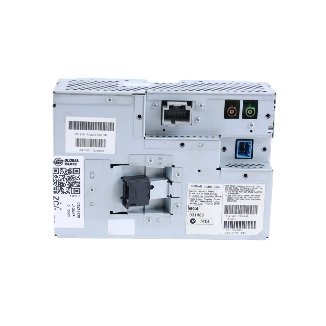 Touchscreen Display Navigationsgerät 9X23-10E889-AC für Jaguar XF X250 mit Teilenummer C2Z18539 Jaguar XF X250 Touchscreen Display Navigationsgerät 9X23-10E889-AC - SKU C2Z18539 - Teilenummer C2Z18539