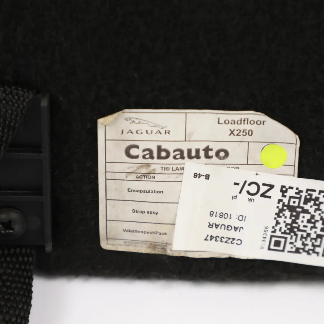 Boot Trunk Floor Carpet Mat Liner Cover Covering to Jaguar Xf X250 with Part number C2Z3347 Jaguar Xf X250 Boot Trunk Floor Carpet Mat Liner Cover Covering - SKU C2Z3347 - Part number C2Z3347
