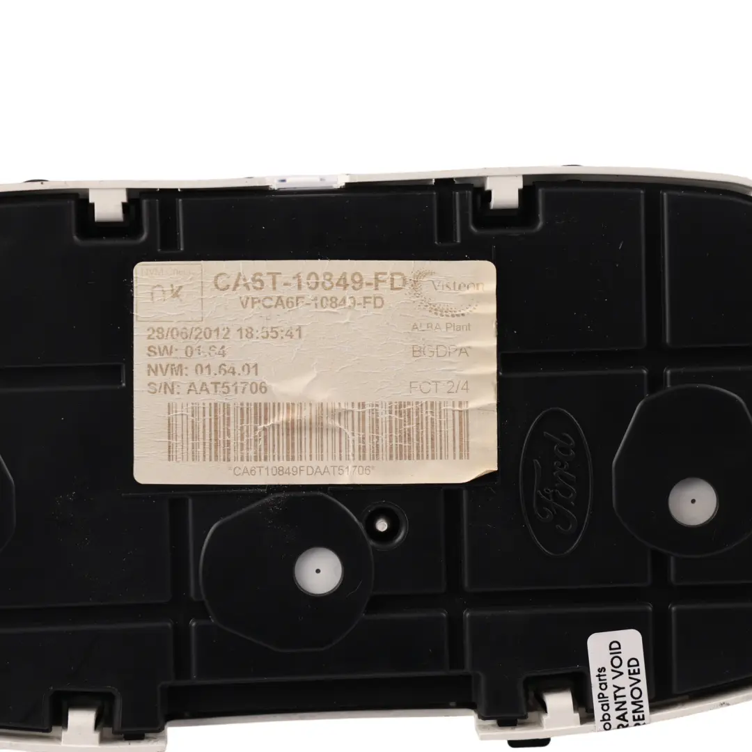 Ford Fiesta Mk7 Instrument Cluster Speedo Clocks Petrol Manual - SKU RHD-CA6T-10849-FD - Part number CA6T-10849-FD