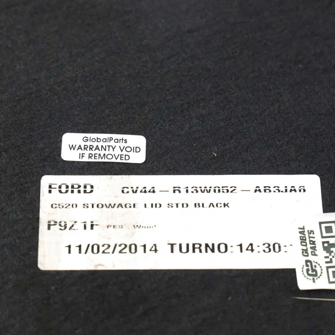 Ford Kuga C520 Panel Piso Maletero Trasero Negro CV44-R13W052-AB - SKU CV44-R13W052-AB3JA6 - Número de pieza CV44-R13W052-AB3JA6