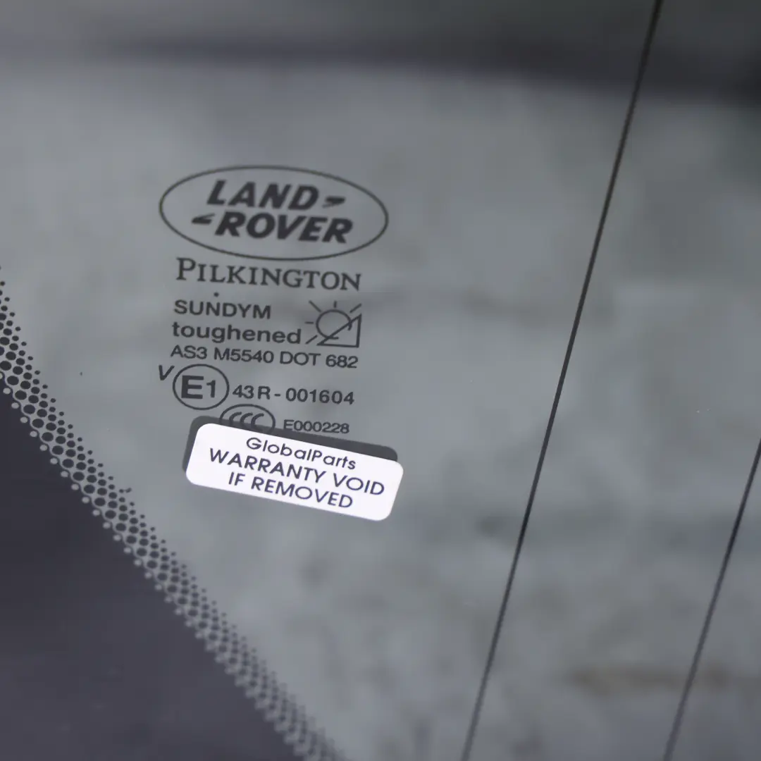 Land Rover Discovery 4 L319 Rear Quarter Window Glass Tinted AS3 Right O/S - SKU CVB500600 - Part number CVB500600
