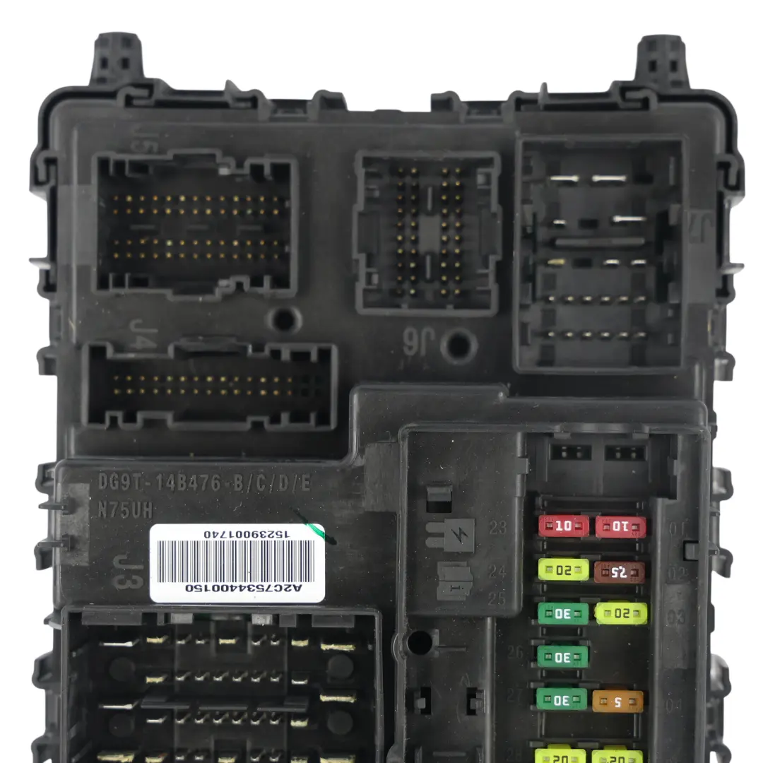 Mk5 Módulo Control Carrocería BCM ECU Caja Fusibles FU5T-15604-BFB para Ford Mondeo con número de pieza DG9T-14B476-B Ford Mondeo Mk5 Módulo Control Carrocería BCM ECU Caja Fusibles FU5T-15604-BFB - SKU DG9T-14B476-B - Número de pieza DG9T-14B476-B