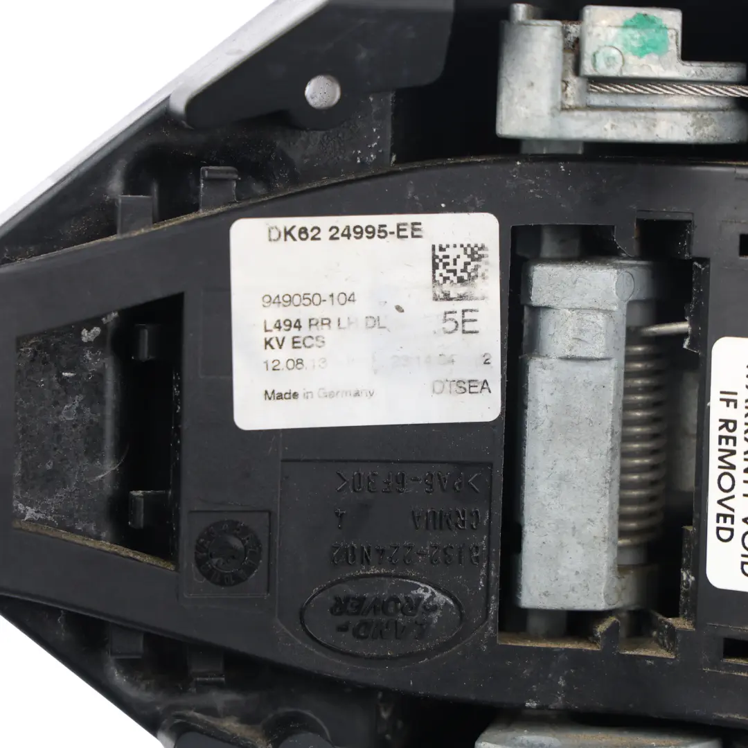 Mécanisme Poignée Porte Arrière Gauche pour Land Rover Range Rover L494 à propos du numéro de pièce DK62-24995-EE Land Rover Range Rover L494 Mécanisme Poignée Porte Arrière Gauche - SKU DK62-24995-EE - Numéro de pièce DK62-24995-EE