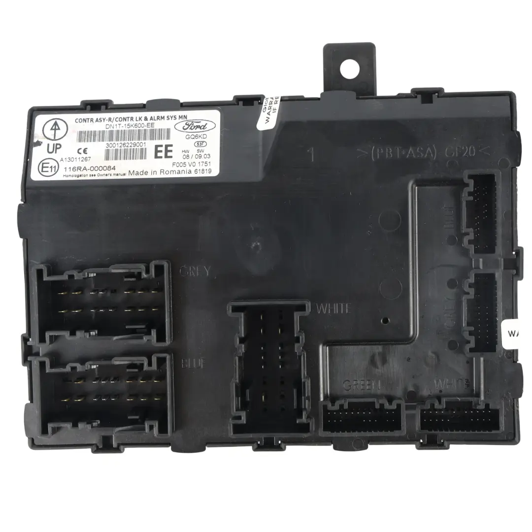 Ford Fiesta Mk7 BCM Karosseriesteuergerät Steuergerät - SKU DN1T-15K600-EE - Teilenummer DN1T-15K600-EE