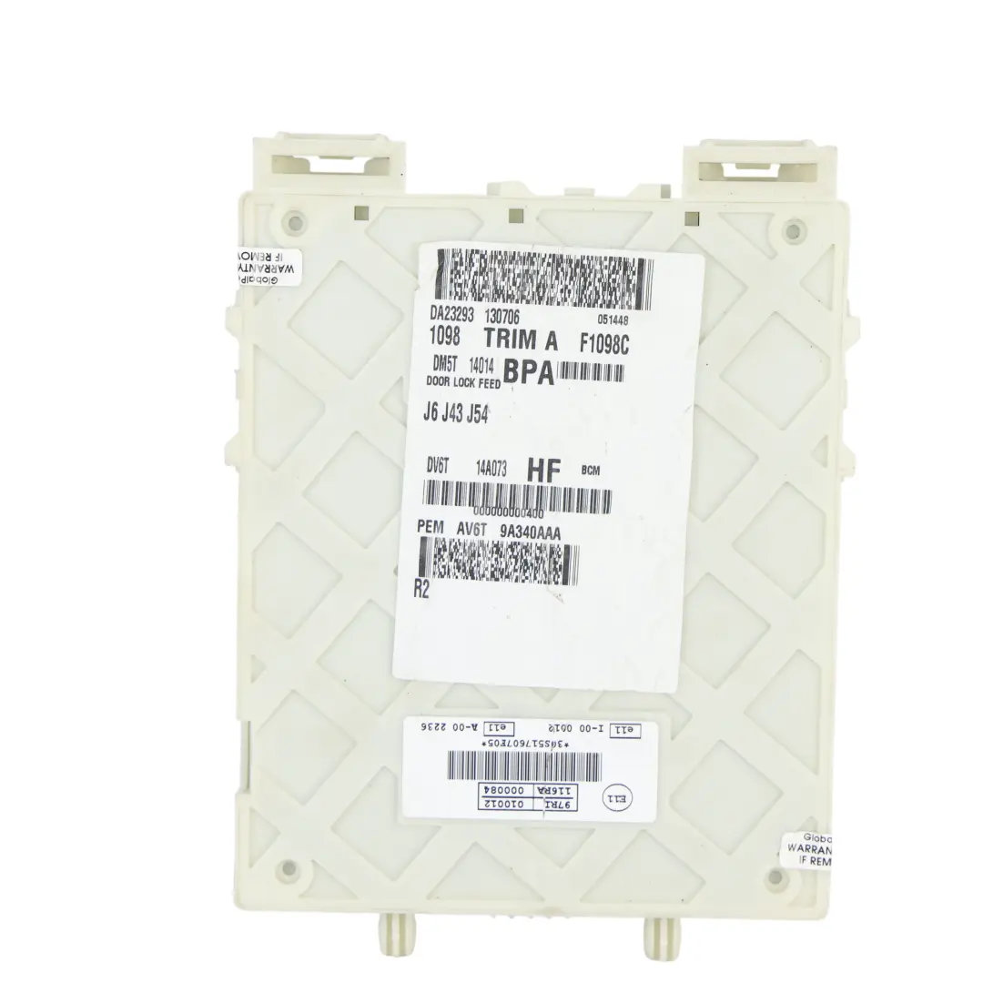 Ford Focus Mk3 Kuga Mk2 Module Contrôle Habitacle Boîte Fusibles - SKU DV6T-14A073-HF - Numéro de pièce DV6T-14A073-HF