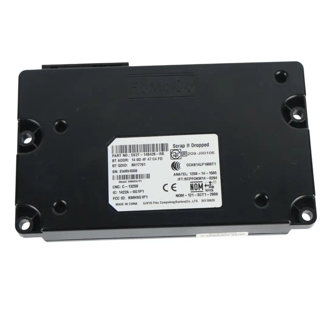 Ford Transit Mk8 Bluetooth Multimedia Control Module Unit ECU - SKU EK2T-14B428-RB-1 - Part number EK2T-14B428-RB