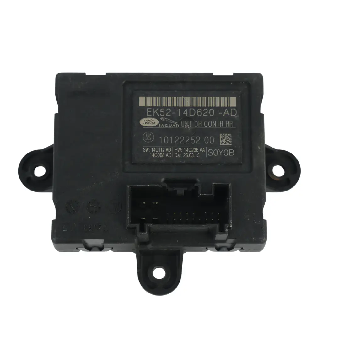 Keyless Entry Rear Door Control Module ECU to Range Rover L405 L494 with Part number EK52-14D620-AD Range Rover L405 L494 Keyless Entry Rear Door Control Module ECU - SKU EK52-14D620-AD - Part number EK52-14D620-AD