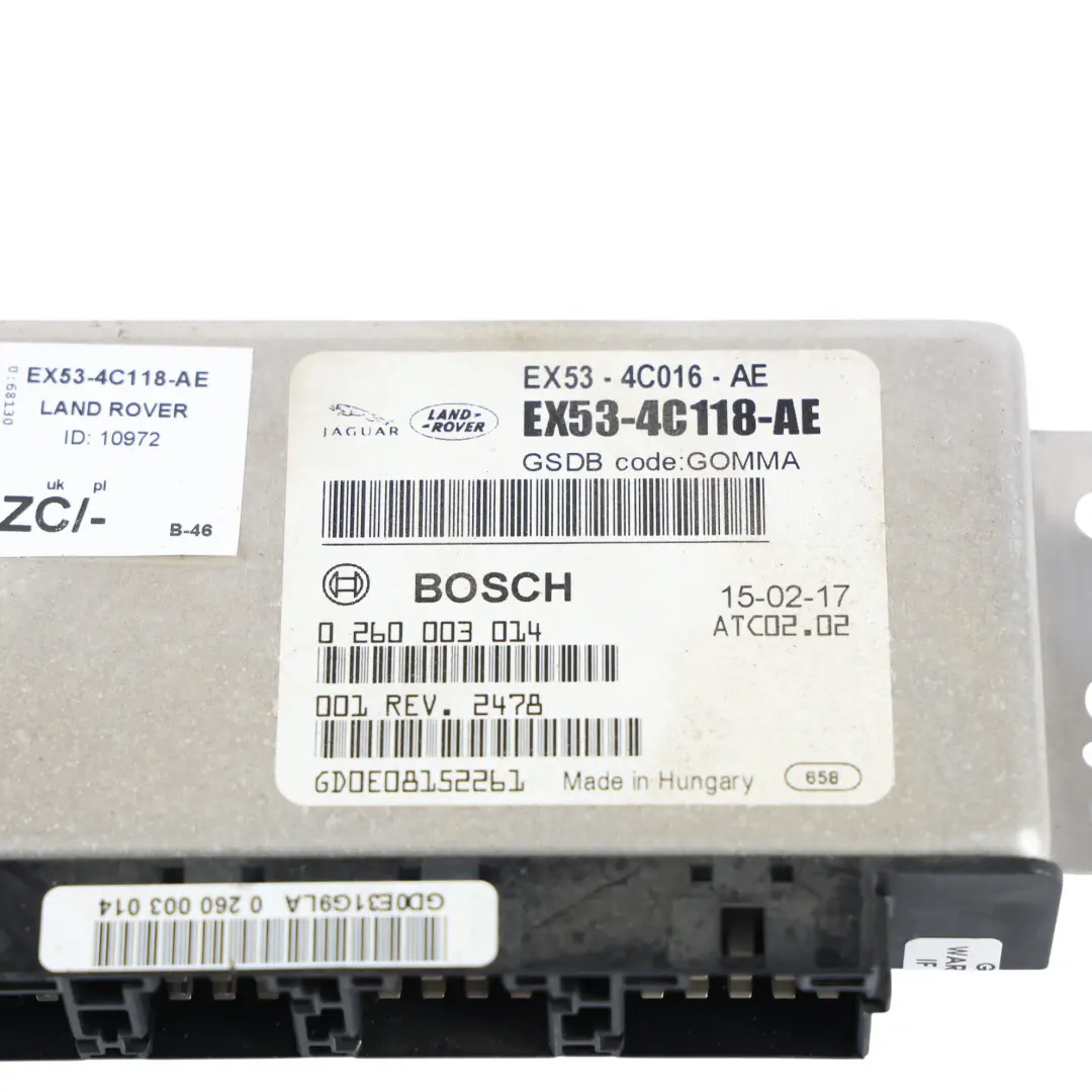 Range Rover Sport L494 Centralina Modulo Cambio Automatico - SKU EX53-4C118-AE - Numero di parte EX53-4C118-AE