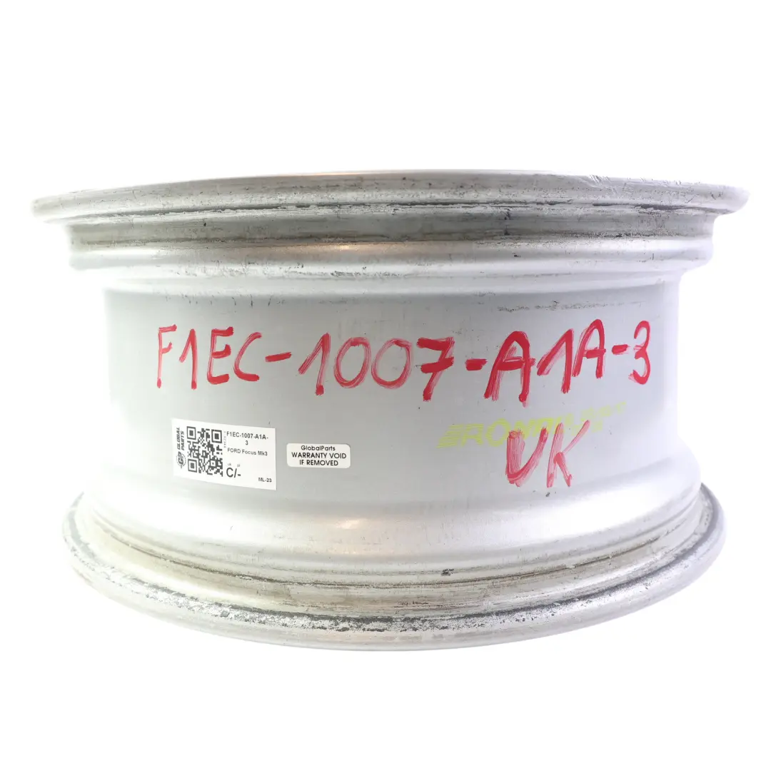 Ford Focus Mk3 Wheel Rim Alloy Silver 16" 7J ET:50 5 Double Spoke - SKU F1EC-1007-A1A-3 - Part number F1EC-1007-A1A