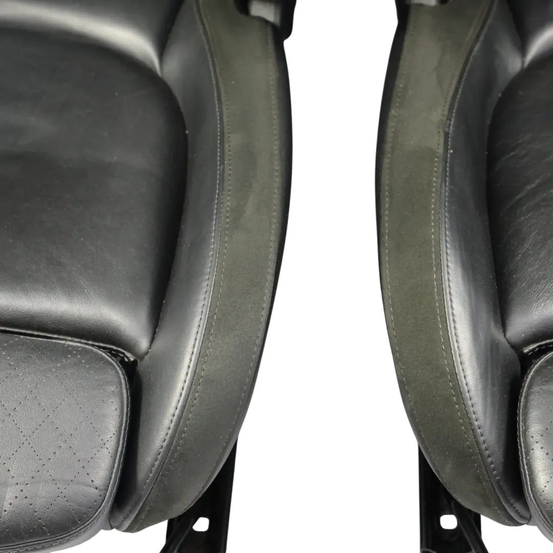 Mini F56 Asientos Deportivos Calefactables Cuero Cross Punch Carbono Negro Set - SKU F56-SPORT-CARBONBLACK-LEATHER-SEATS - Número de pieza F56-SPORT-CARBONBLACK-LEATHER