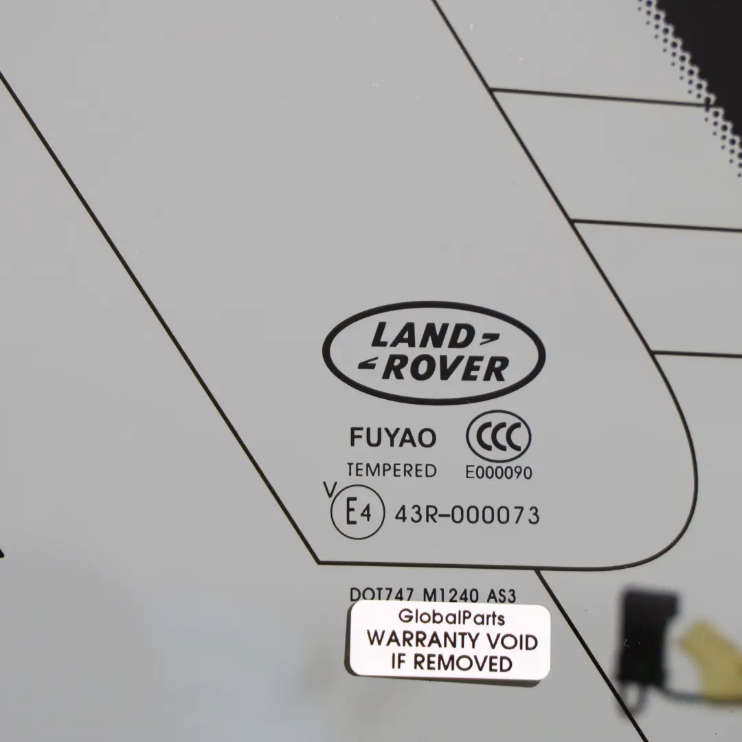 Quarter Window Glass Left N/S AS3 to Land Rover Discovery L550 Rear with Part number FK72-29601-DH Land Rover Discovery L550 Rear Quarter Window Glass Left N/S AS3 - SKU FK72-29601-DH - Part number FK72-29601-DH