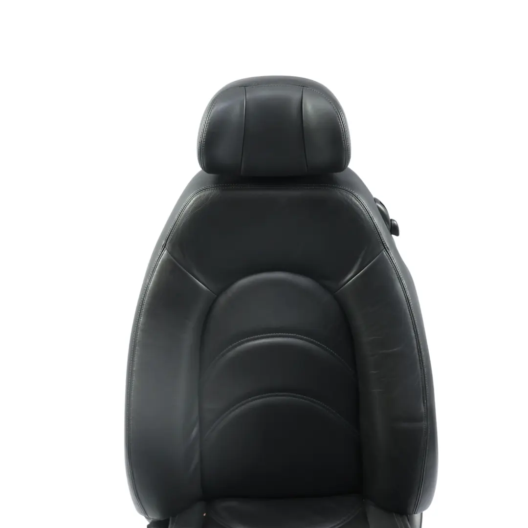 Asiento Deportivo Delantero Calefactado Izquierdo Cuero Negro para Jaguar XK8 X100 con número de pieza GJE4303AA Jaguar XK8 X100 Asiento Deportivo Delantero Calefactado Izquierdo Cuero Negro - SKU GJE4303AA - Número de pieza GJE4303AA