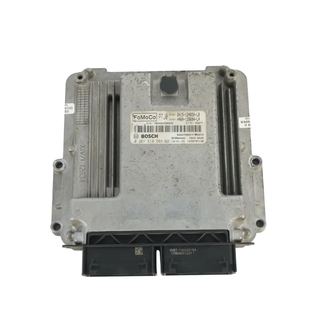Ford Fiesta Mk8 Calculateur Moteur ECU Kit 1.0 Essence 100HP - SKU GN15-12A650-LB - Numéro de pièce GN15-12A650-LB