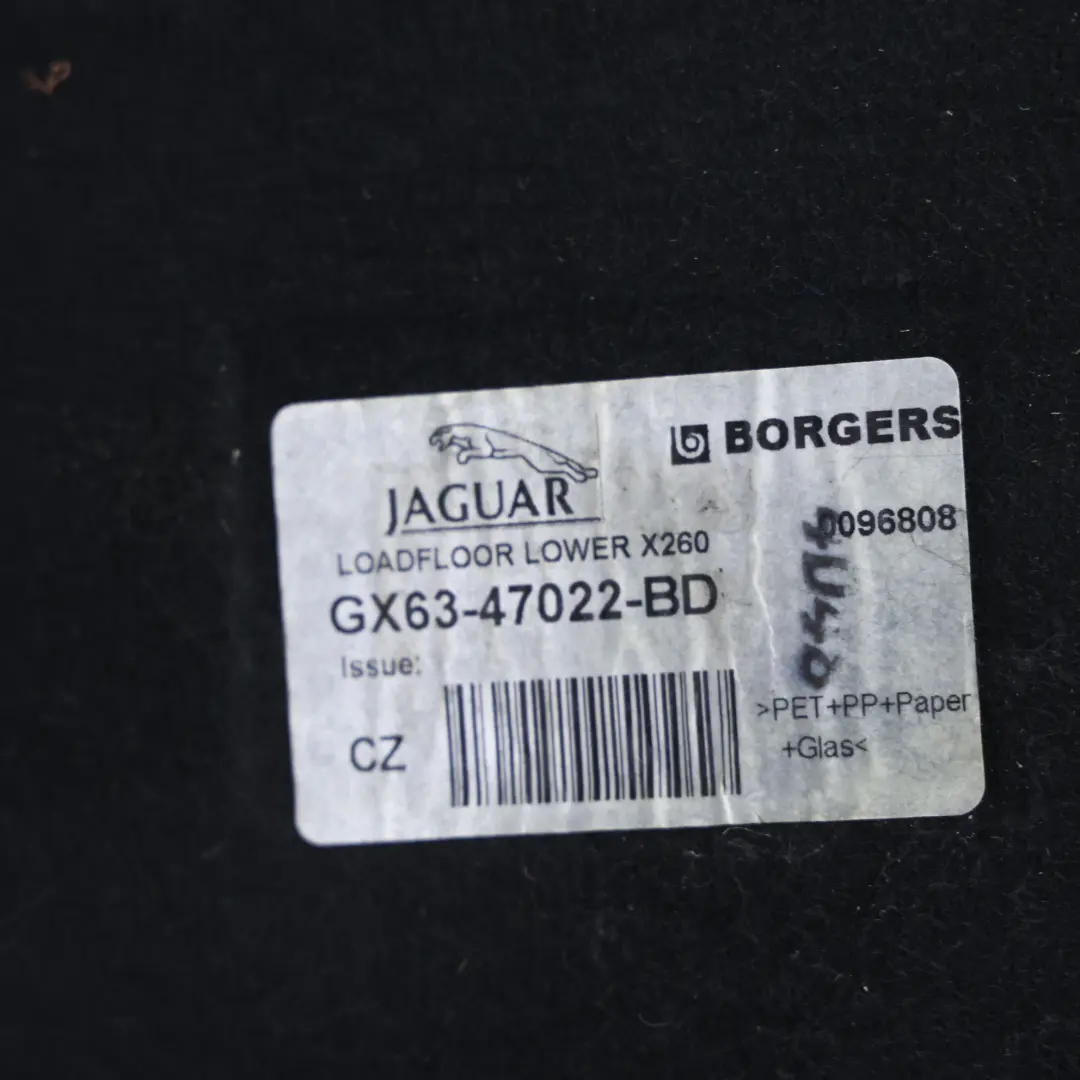 Jaguar XF X260 Kofferraum Bodenteppich Matte Gepäckraum Abdeckung - SKU GX63-47022-BD - Teilenummer GX63-47022-BD