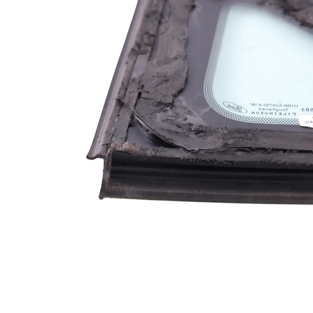 Mk8 Side Quarter Triangle Window Glass Rear Right O/S to Ford Fiesta with Part number H1BB-A29750-A Ford Fiesta Mk8 Side Quarter Triangle Window Glass Rear Right O/S - SKU H1BB-A29750-A - Part number H1BB-A29750-A