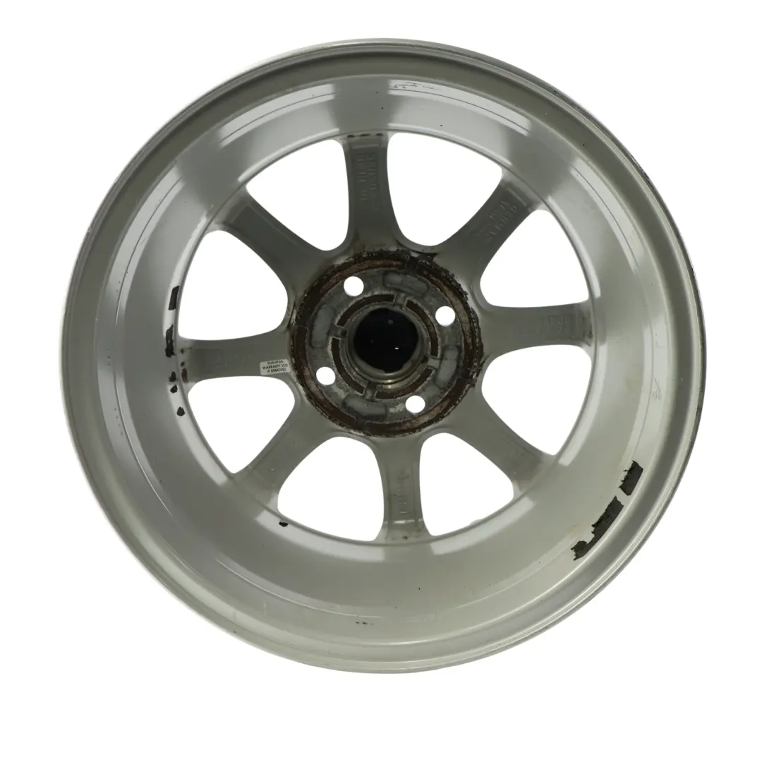 Ford Fiesta Mk8 Alloy Wheel Rim Silver 15" 6J ETL45 - SKU H1BC-A1B-SL1 - Part number H1BC-A1B