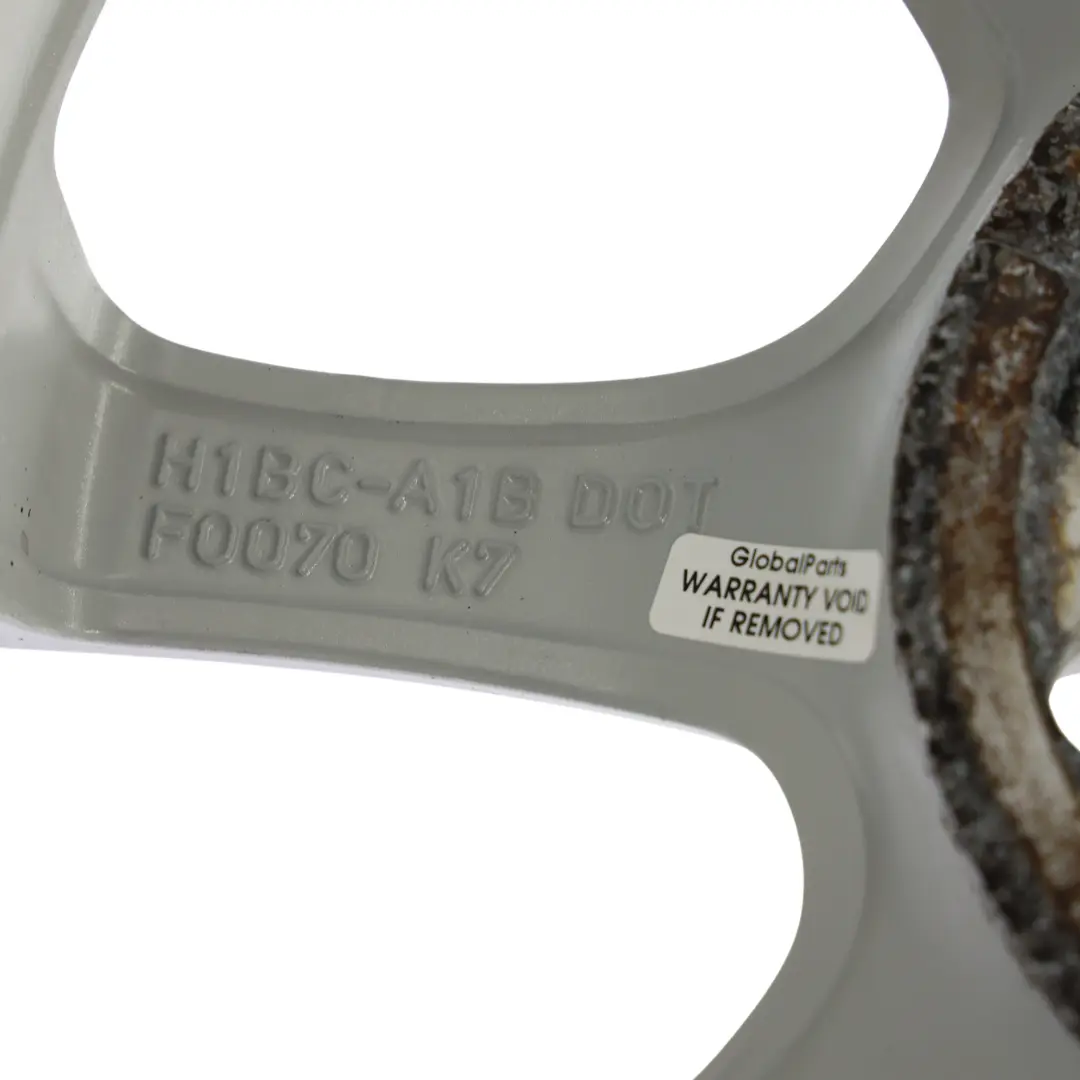 Mk8 Alloy Wheel Rim Silver 15" 6J ETL45 to Ford Fiesta with Part number H1BC-A1B Ford Fiesta Mk8 Alloy Wheel Rim Silver 15" 6J ETL45 - SKU H1BC-A1B-SL3 - Part number H1BC-A1B