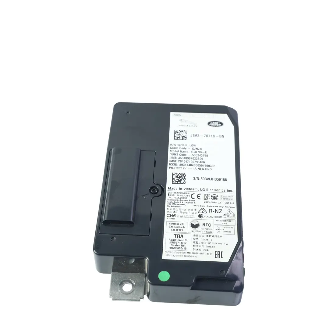 Telematik Steuergerät Modul für Jaguar XF X260 F-Pace X761 mit Teilenummer J8A2-70718-BN Jaguar XF X260 F-Pace X761 Telematik Steuergerät Modul - SKU J8A2-70718-BN - Teilenummer J8A2-70718-BN