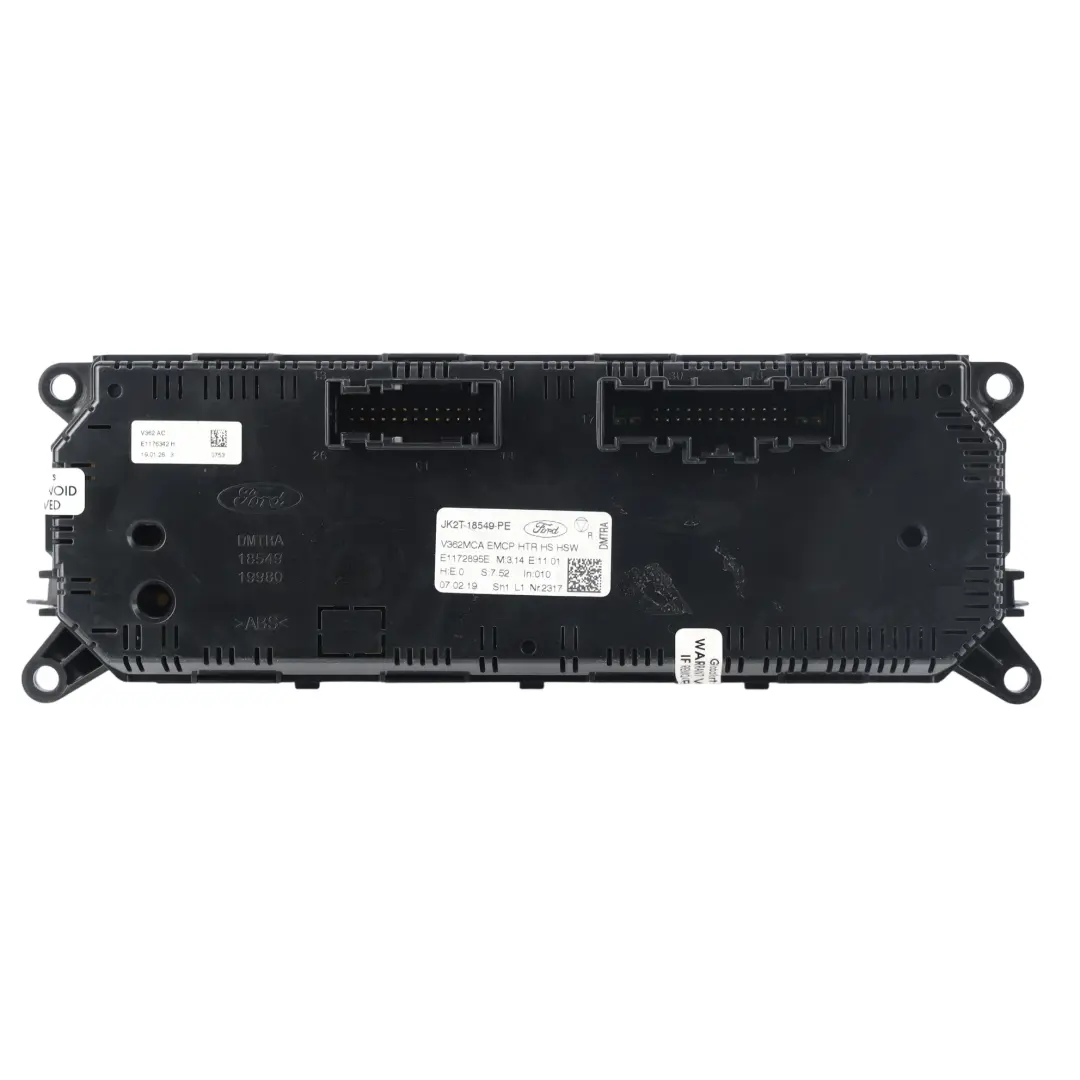 Ford Transit Custom Klimaanlage Klimabedienteil Schalterblende - SKU JK2T-18549-PE - Teilenummer JK2T-18549-PE