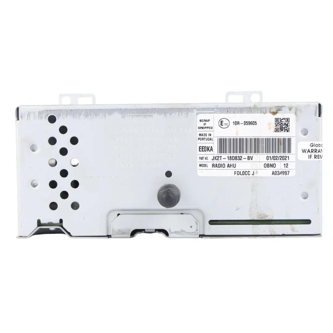 Ford Transit Mk8 Radio Stereo Sat Nav Head Player Unit Control - SKU JK2T-18D832-BV - Part number JK2T-18D832-BV