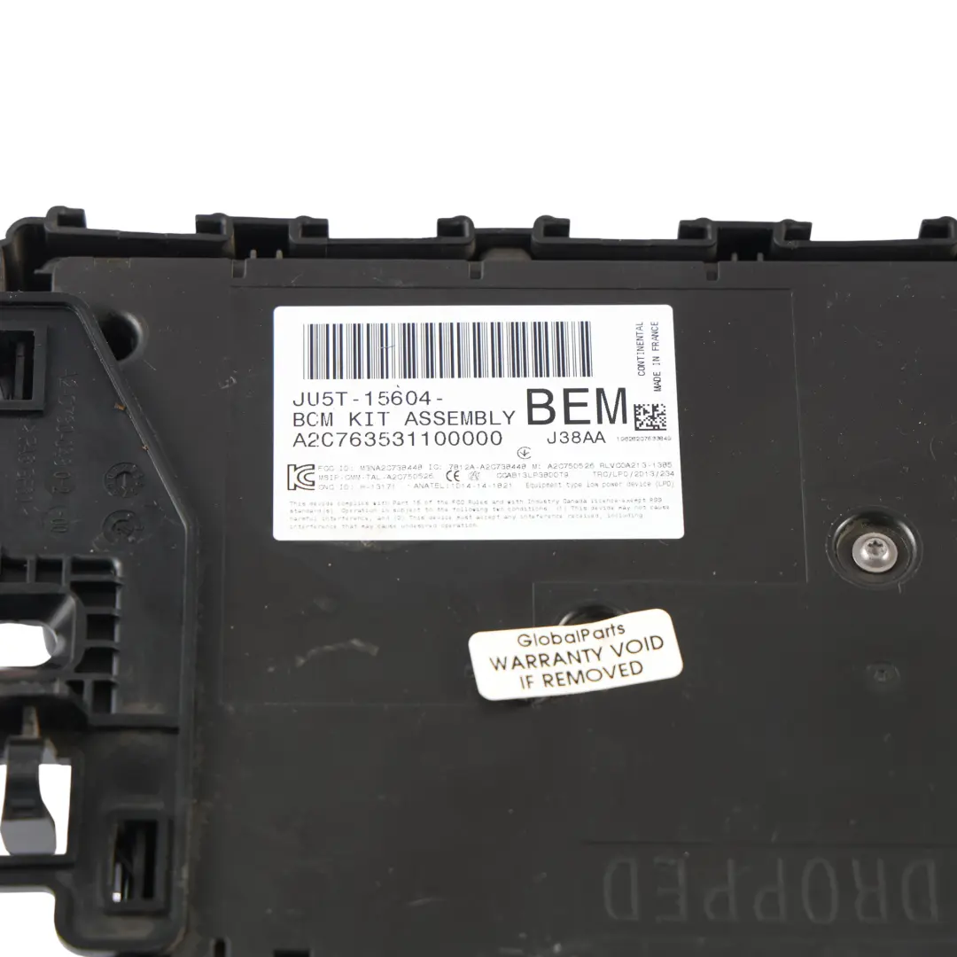 Ford Ranger Mk6 Boîtier Fusibles Module Contrôle Carrosserie - SKU JU5T-15604-BEM - Numéro de pièce JU5T-15604-BE
