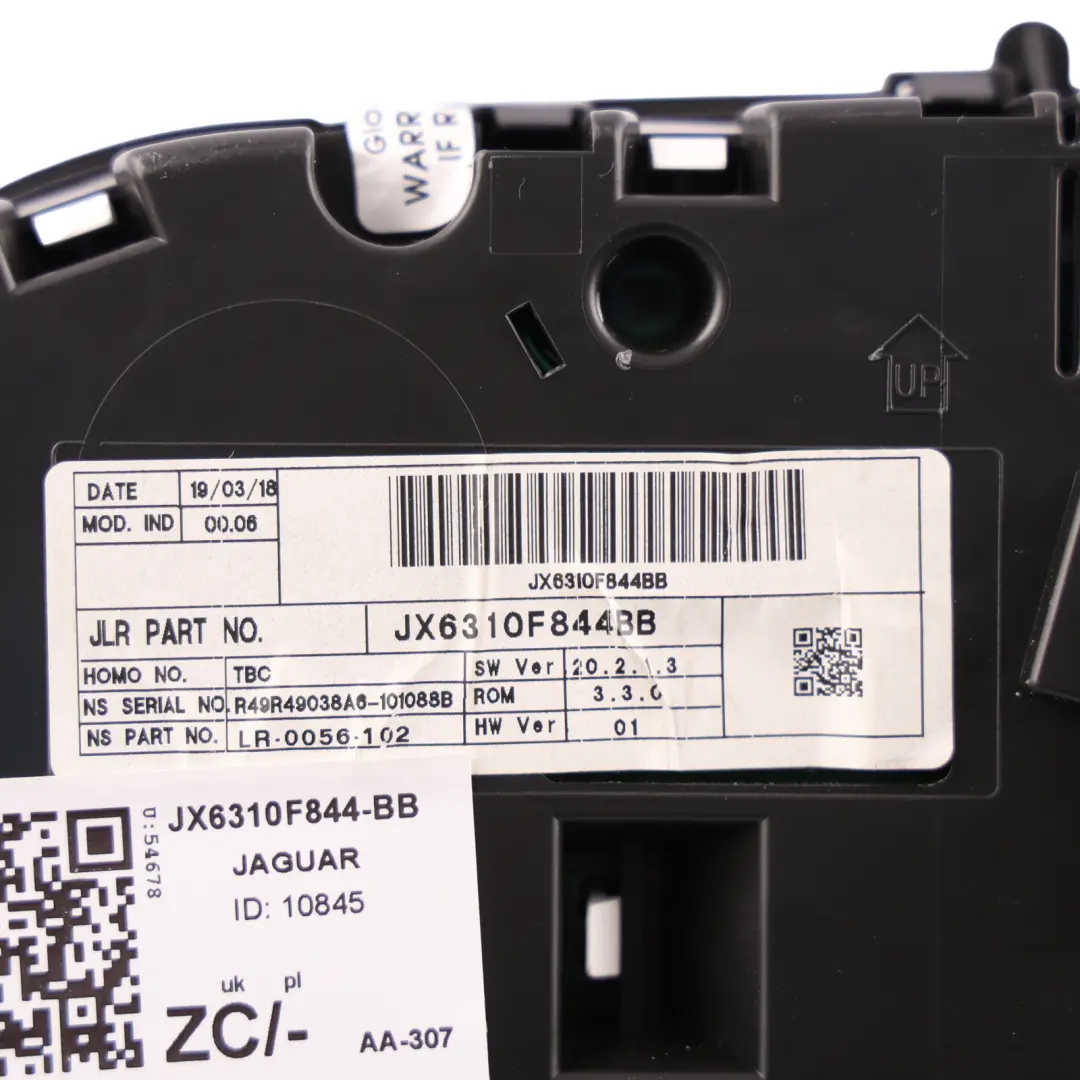 Speedometer Instrument Cluster Clock Diesel Manual to Jaguar XF X260 with Part number JX6310F844-BB Jaguar XF X260 Speedometer Instrument Cluster Clock Diesel Manual - SKU JX6310F844-BB - Part number JX6310F844-BB