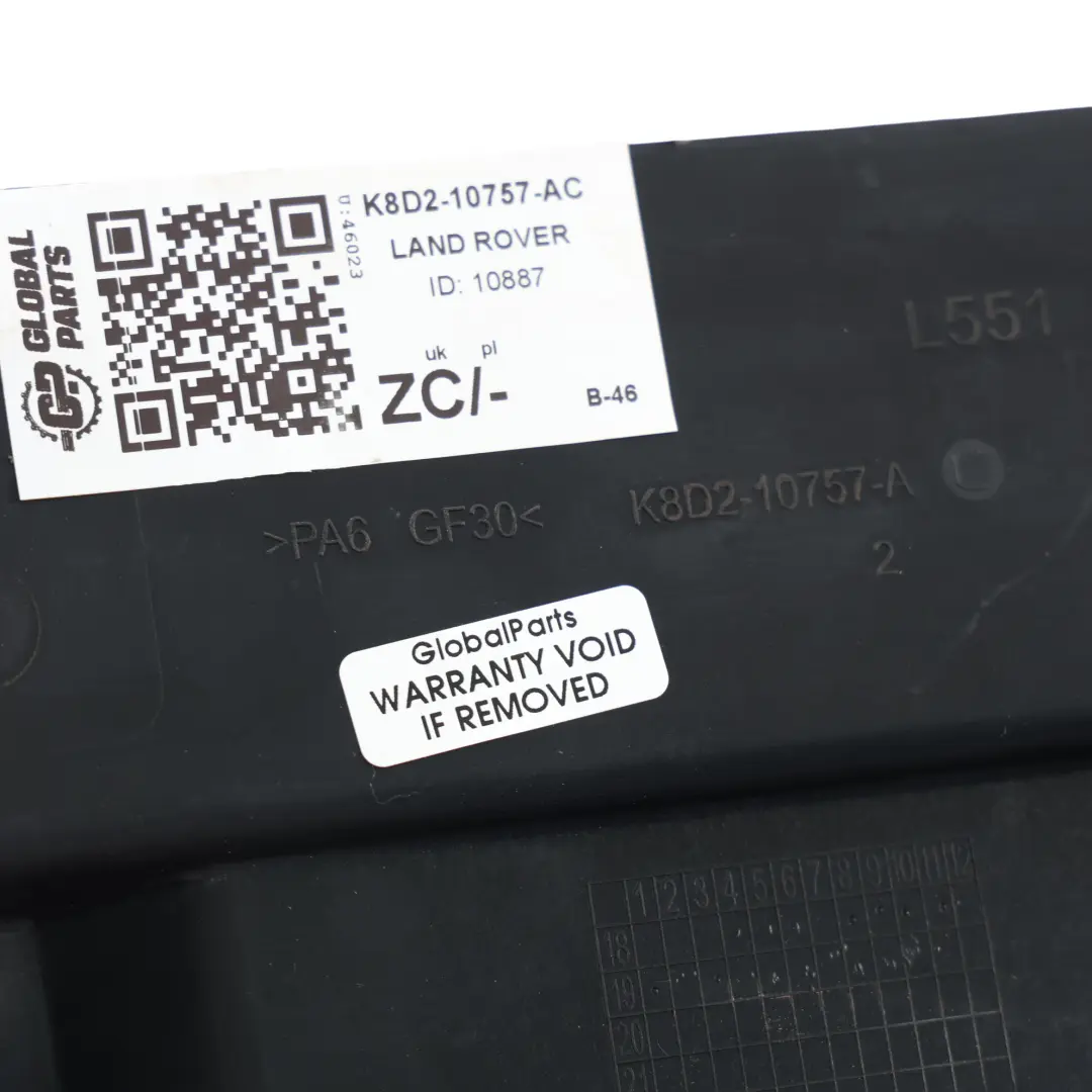 Land Rover Discovery Sport L550 Evoque L551 Battery Bracket Mount - SKU K8D2-10757-AC - Part number K8D2-10757-AC
