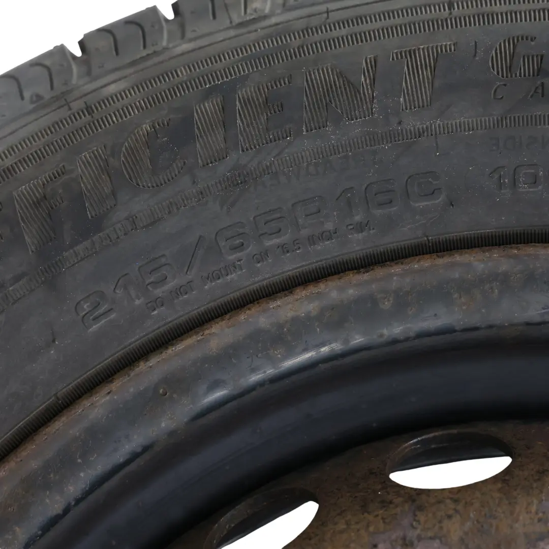 Ford Transit Custom Steel Spare Wheel 16" 6.5J ET60 Goodyear 215/65 - SKU KK21-1015-CA - Part number KK21-1015-CA