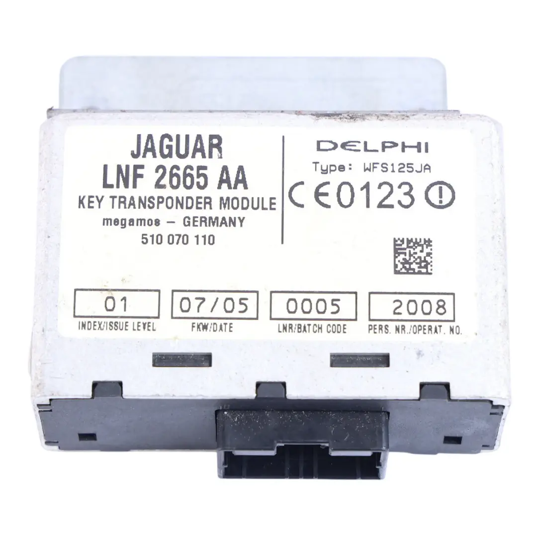 Jaguar XK8 X100 XJ X308 Moduł Sterownik Transpondera Kluczyka - SKU LNF2665AA - Numer Części LNF2665AA