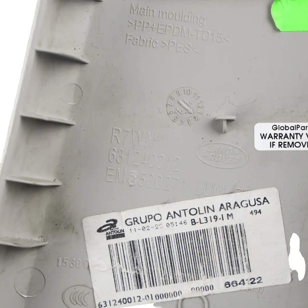 Land Rover Discovery 4 L319 Moldura Pilar B Interior Izquierdo Gris - SKU LR013146 - Número de pieza LR013146
