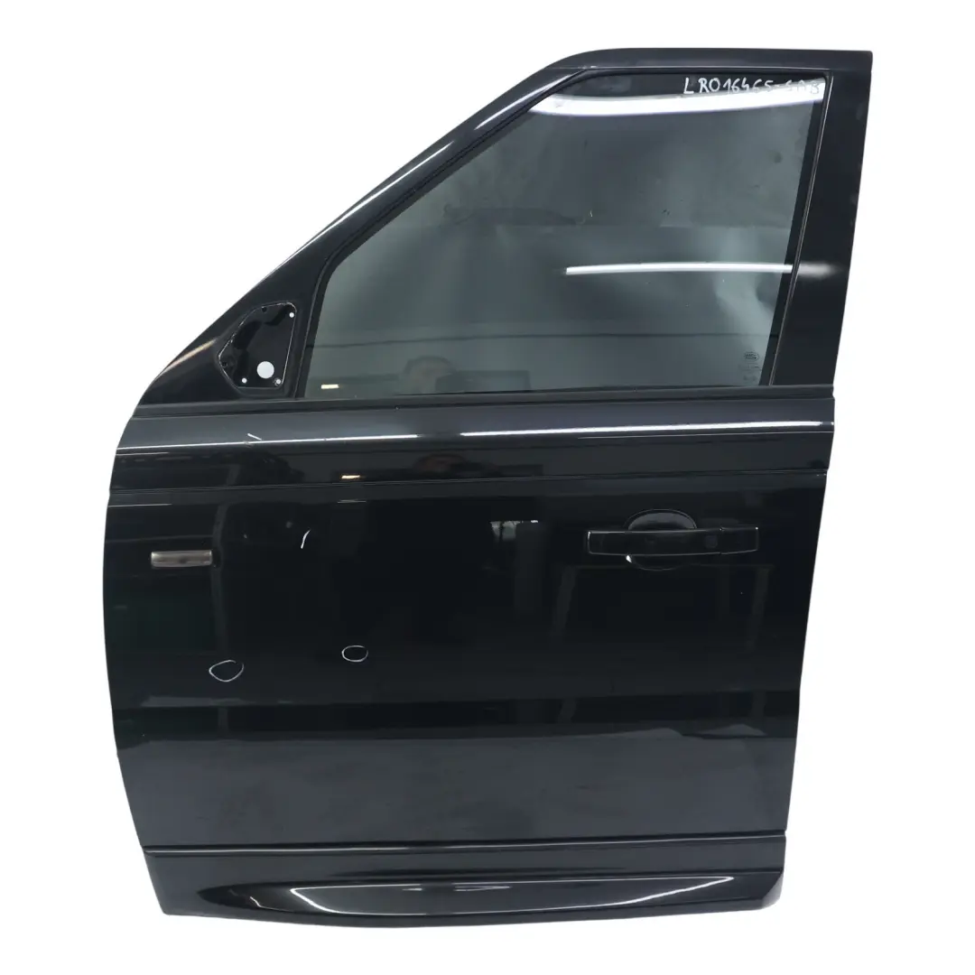 Door Front Left N/S Santorini Black - 820 to Range Rover Sport L320 with Part number LR016465 Range Rover Sport L320 Door Front Left N/S Santorini Black - 820 - SKU LR016465-SAB - Part number LR016465