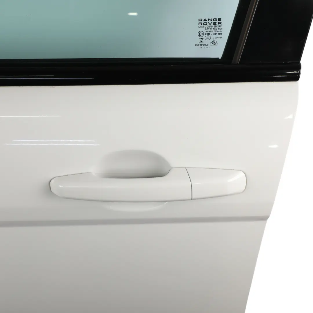 Door Front Left N/S Fuji White - 867 to Range Rover Evoque L538 with Part number LR028553 Range Rover Evoque L538 Door Front Left N/S Fuji White - 867 - SKU LR028553-FWH - Part number LR028553