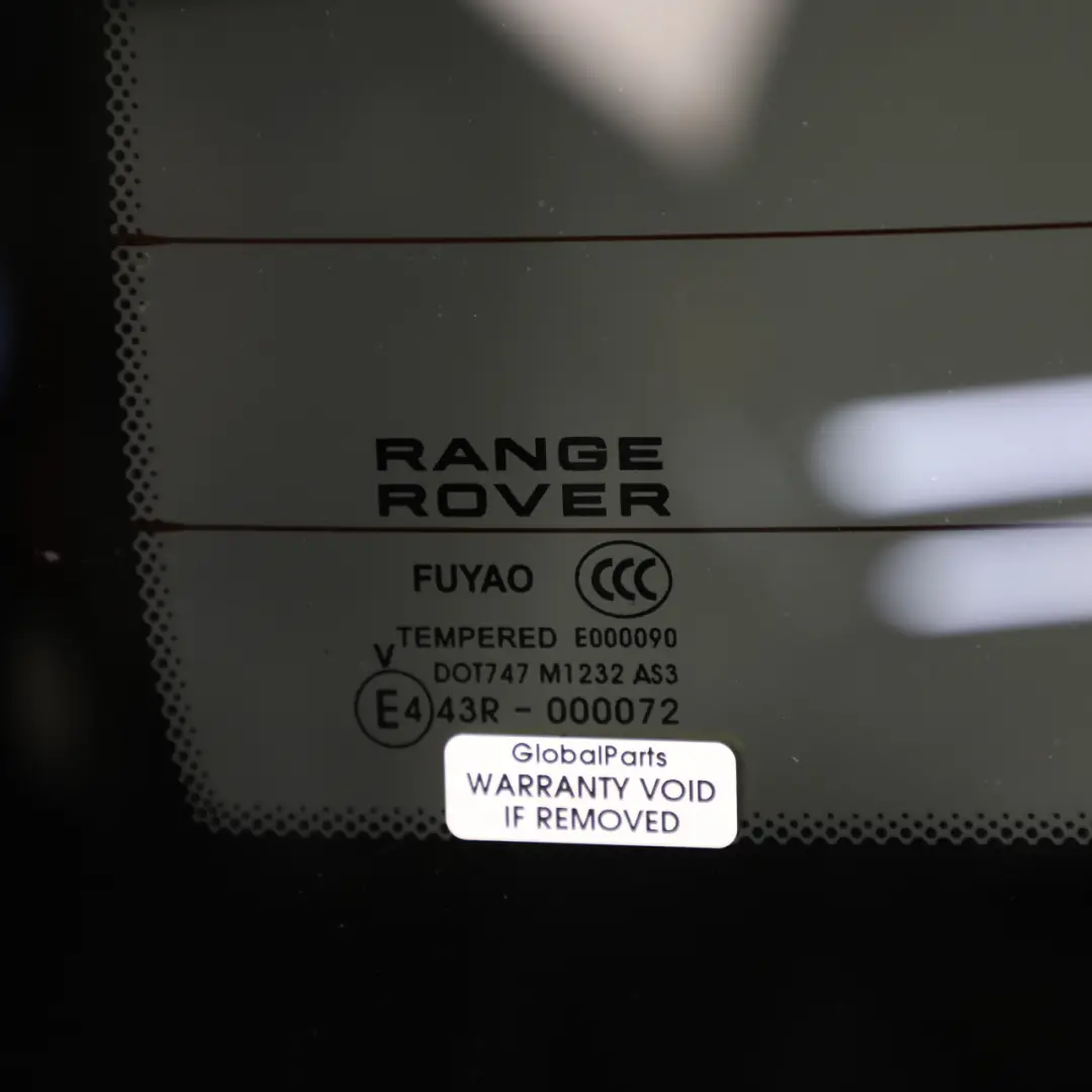 Range Rover Evoque L538 Boot Lid Tailgate Rear Window Glass AS3 - SKU LR049348 - Part number LR049348