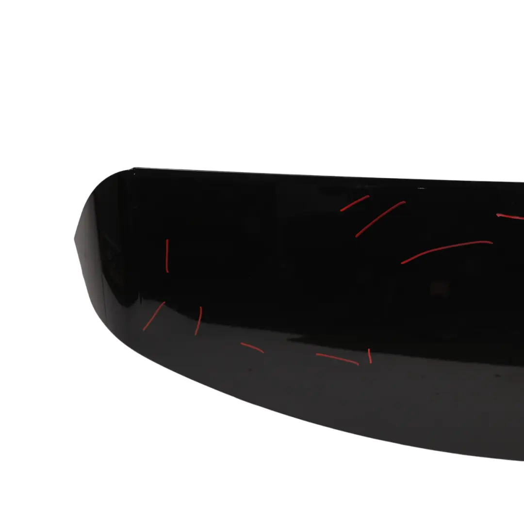 Spoiler Wing Panel Ebony Black - 1807 to Land Rover Discovery Sport L550 Rear with Part number LR123678 Land Rover Discovery Sport L550 Rear Spoiler Wing Panel Ebony Black - 1807 - SKU LR123678-EBB - Part number LR123678