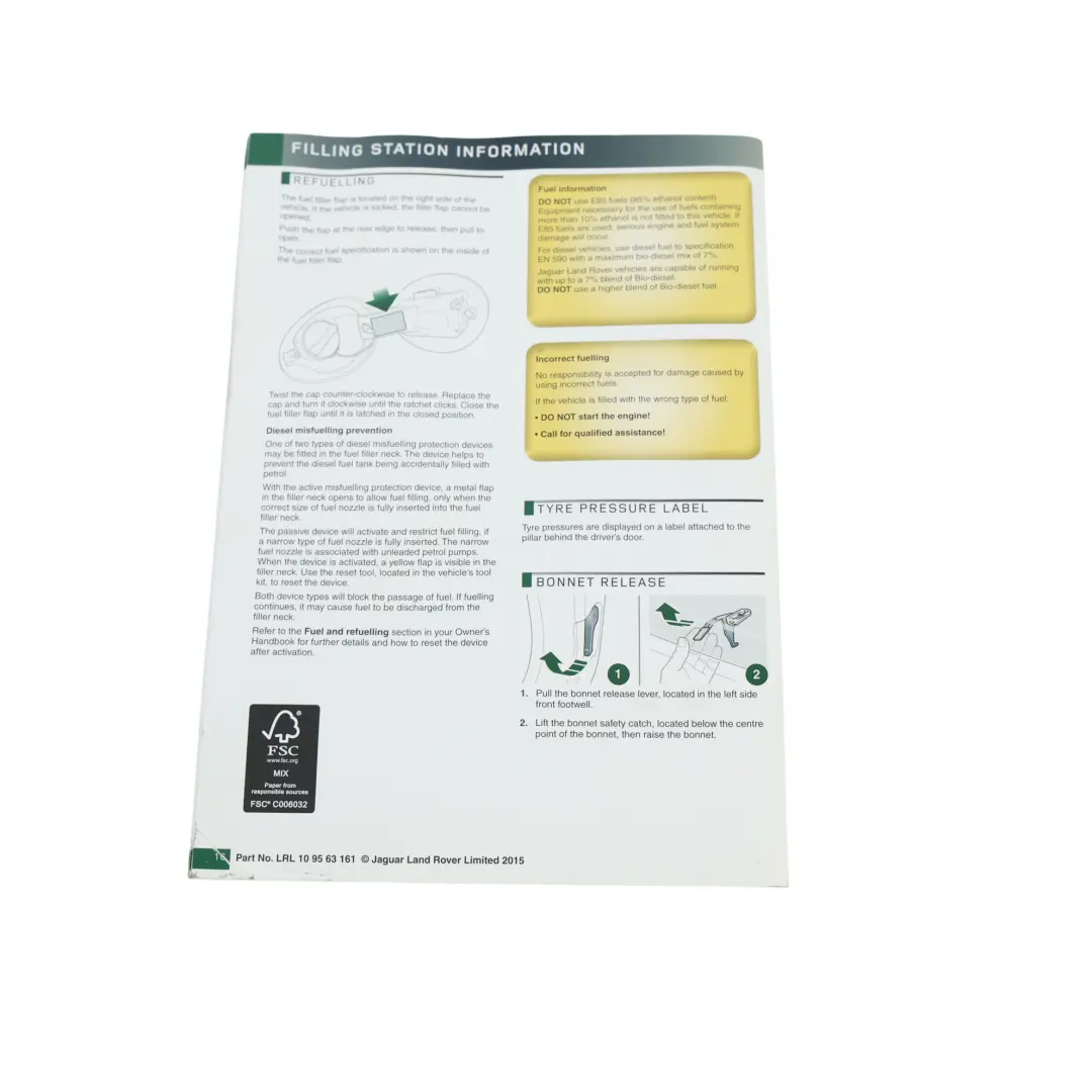 Land Rover Discovery Quidck Start Guide Brochure Book User Manual - SKU LRL109563161 - Part number LRL109563161