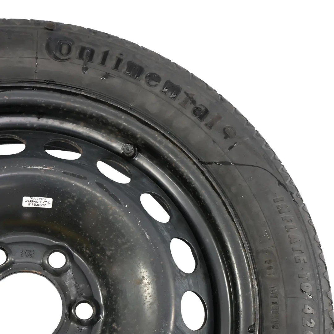 Ford Transit Custom Mk2 Ruota Scorta Acciaio 17" Continental 155/70 - SKU PZ31-1015-CA - Numero di parte PZ31-1015-CA