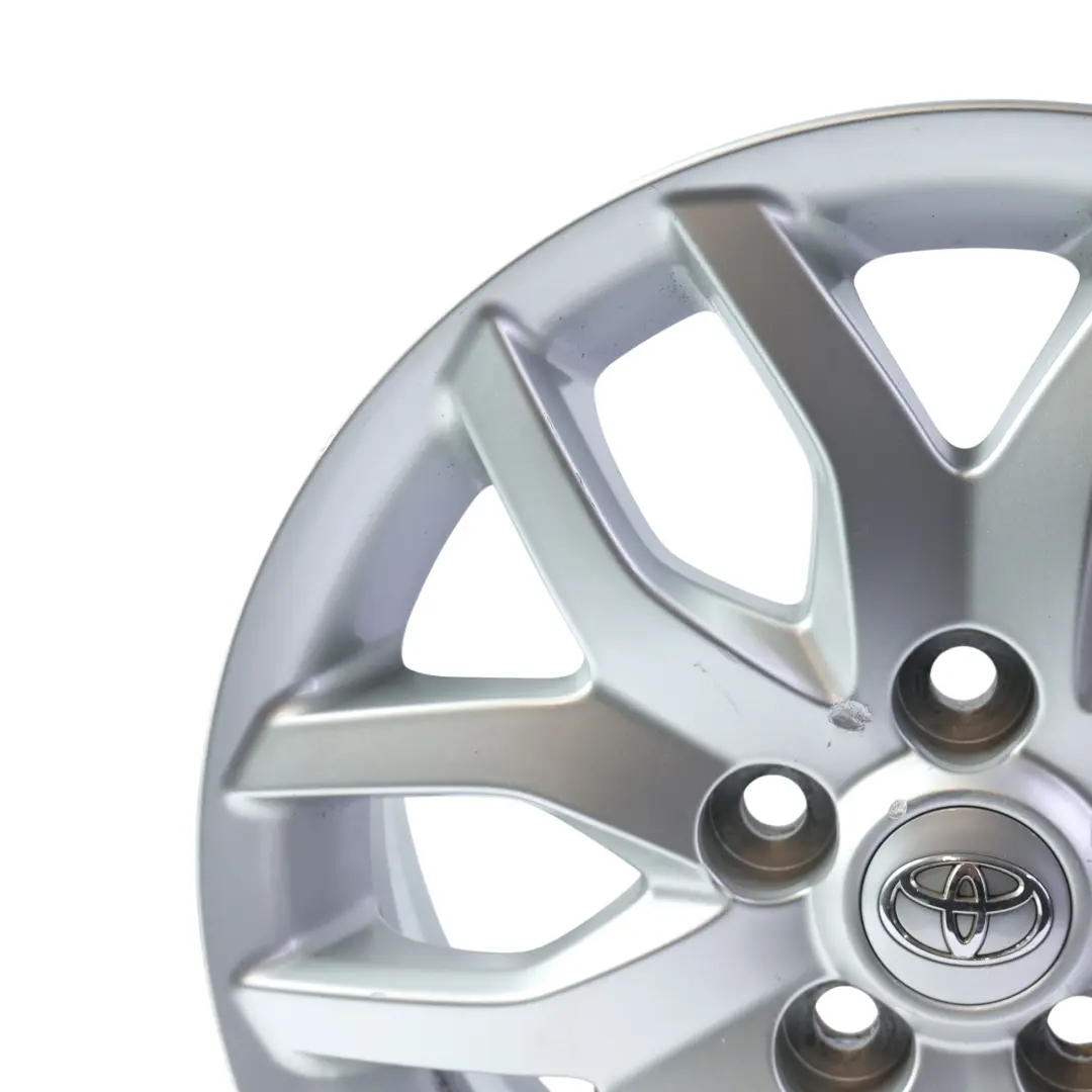 Mk1 Alloy Wheel Rim Silver 16" 6.5J ET:45 to Toyota Auris with Part number PZ474-E067D-Z Toyota Auris Mk1 Alloy Wheel Rim Silver 16" 6.5J ET:45 - SKU PZ474-E067D-Z-1 - Part number PZ474-E067D-Z
