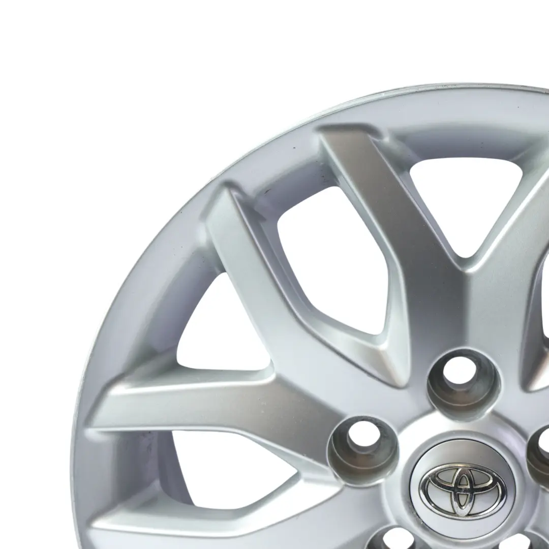 Mk1 Alloy Wheel Rim Silver 16" 6.5J ET:45 to Toyota Auris with Part number PZ474-E067D-Z Toyota Auris Mk1 Alloy Wheel Rim Silver 16" 6.5J ET:45 - SKU PZ474-E067D-Z-3 - Part number PZ474-E067D-Z