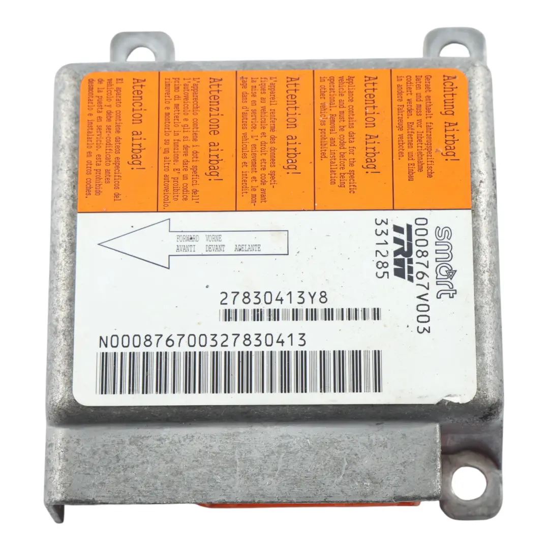 Smart W452 Unité Commande Déclenchement Enrouleur Ceinture - SKU Q0008767V003000000 - Numéro de pièce Q0008767V003000000
