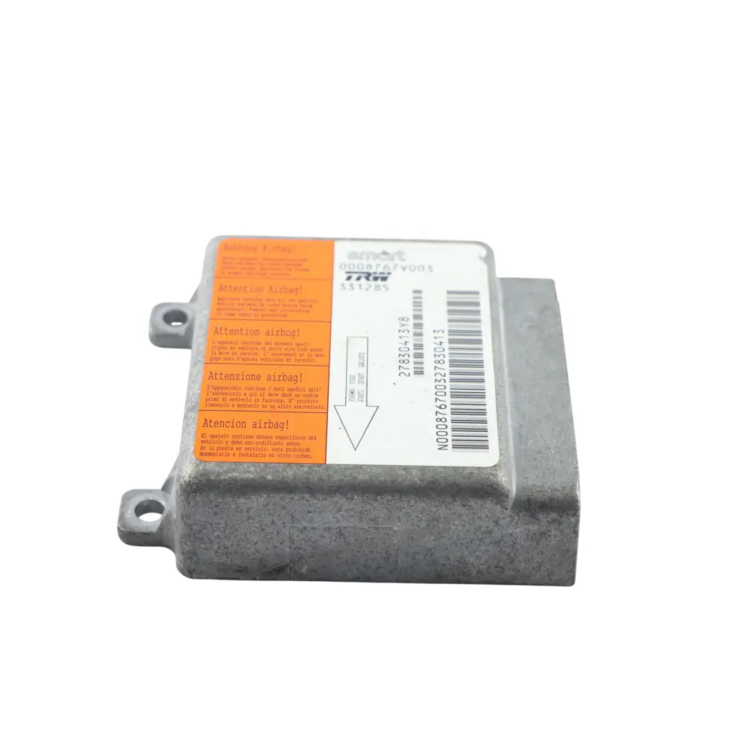 Smart W452 Unidad Control Disparo Pretensor Cinturón - SKU Q0008767V003000000 - Número de pieza Q0008767V003000000
