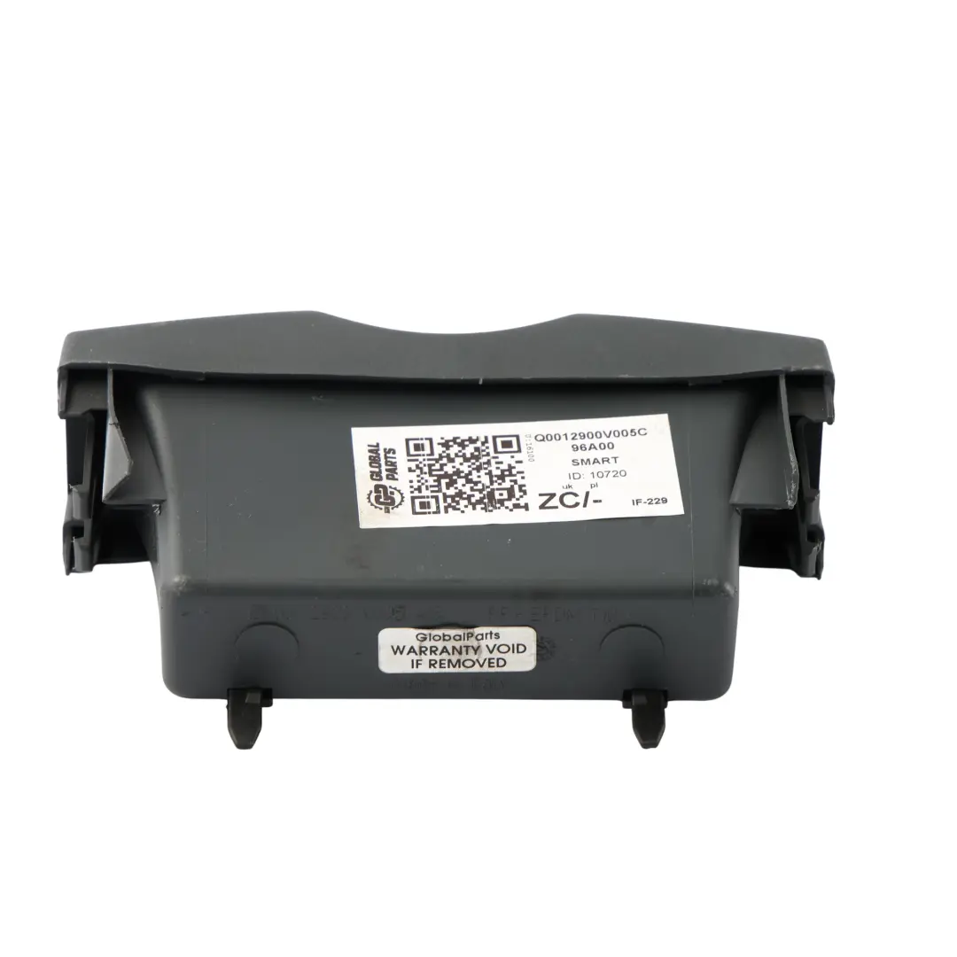 Smart Roadster W452 Garniture Console Centrale Cache Panneau - SKU Q0012900V005C96A00 - Numéro de pièce Q0012900V005C96A00