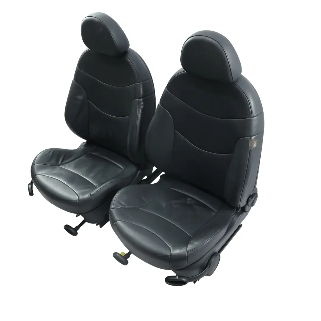 Seats Seat Interior Panther Black Leather Gravity SET to Mini Cooper One R50 R53 with Part number R53-SEATS-SET-LEATHER-GRAVITY-PANTHER-T6PN Mini Cooper One R50 R53 Seats Seat Interior Panther Black Leather Gravity SET - SKU R53-SEATS-SET-LEATHER-GRAVITY-PANTHER-T6PN - Part number R53-SEATS-SET-LEATHER-GRAVITY-PANTHER-T6PN