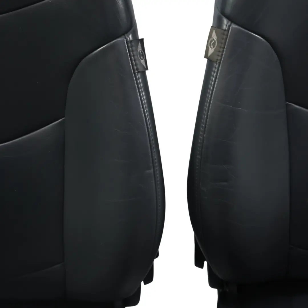 Mini Cooper One R50 R53 Ensemble Sièges Cuir Noir Panther Gravity - SKU R53-SEATS-SET-LEATHER-GRAVITY-PANTHER-T6PN - Numéro de pièce R53-SEATS-SET-LEATHER-GRAVITY-PANTHER-T6PN