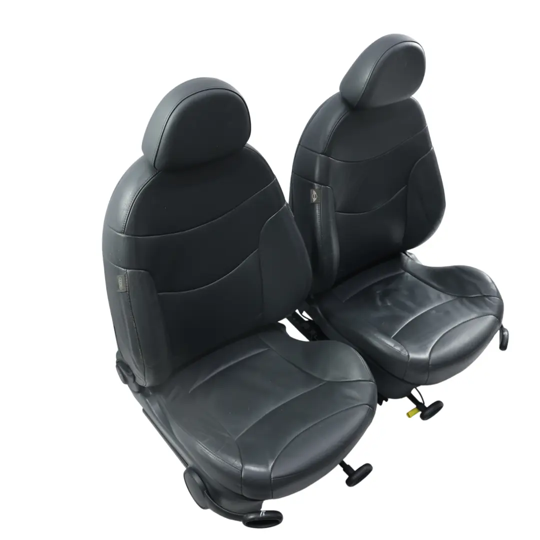 Asientos Interior Panther Negro Cuero Gravedad SET para Mini Cooper Uno R50 R53 con número de pieza R53-SEATS-SET-LEATHER-GRAVITY-PANTHER-T6PN Mini Cooper Uno R50 R53 Asientos Interior Panther Negro Cuero Gravedad SET - SKU R53-SEATS-SET-LEATHER-GRAVITY-PANTHER-T6PN - Número de pieza R53-SEATS-SET-LEATHER-GRAVITY-PANTHER-T6PN